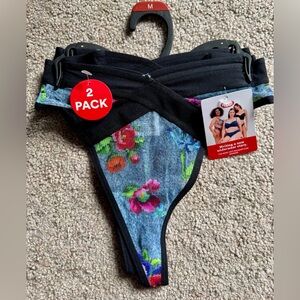 Parade Mesh Strap Thongs 2 Pack Size M